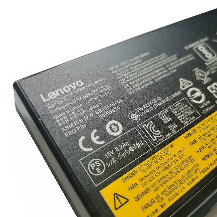 LENOVO FRU P/N: 00HW030 Batterie