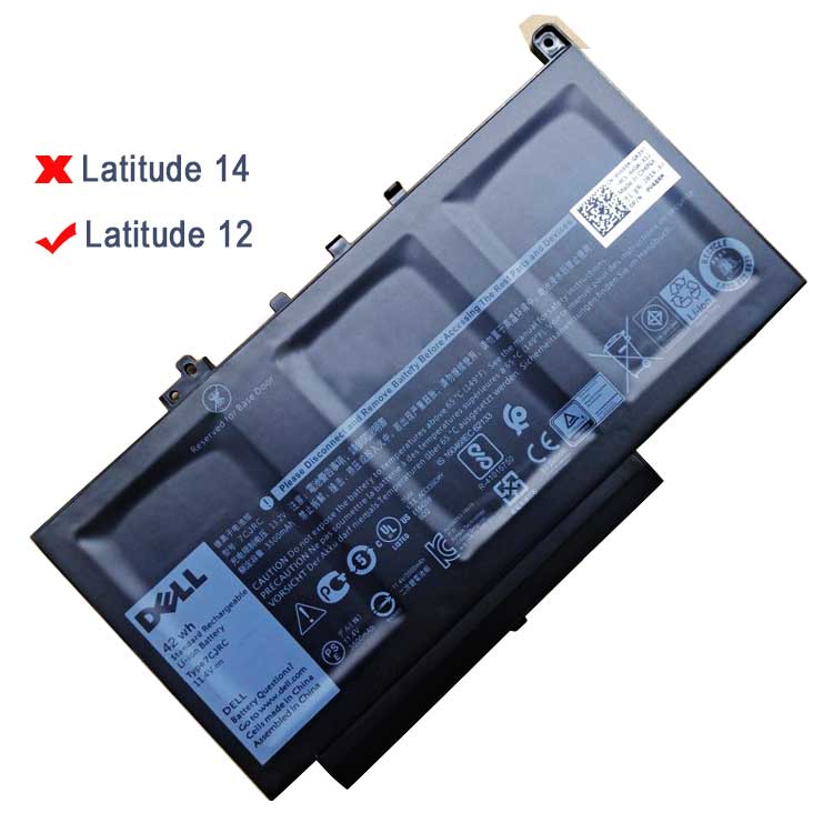 Dell Latitude 12 E7470 serie Batterie