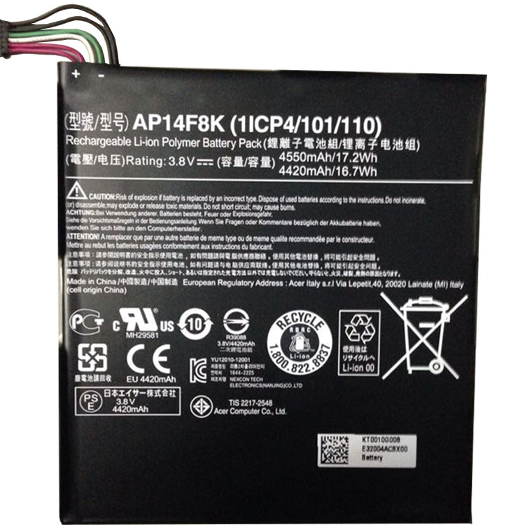 Acer Iconia Tab A1-850 B1-810 B1-820 W1-810 akku
