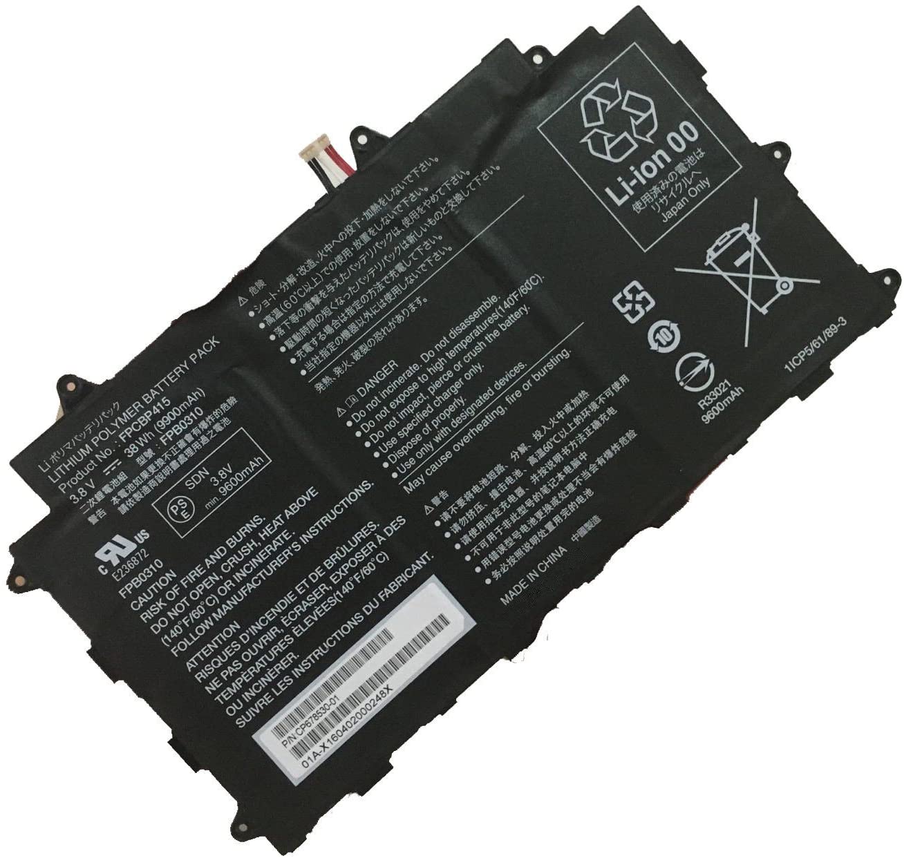Fujitsu Stylistic Q584H serie Tablet Batterie