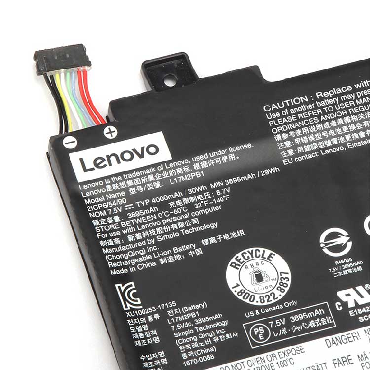Lenovo 100E 300E Chromebook 2nd Gen serie Batterie