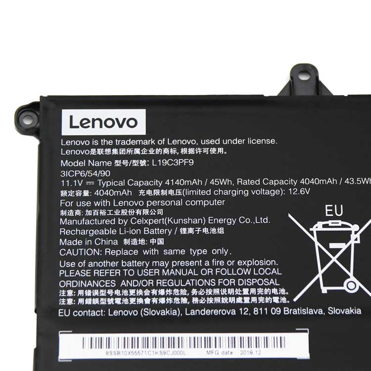LENOVO L19M3PF1 Batterie