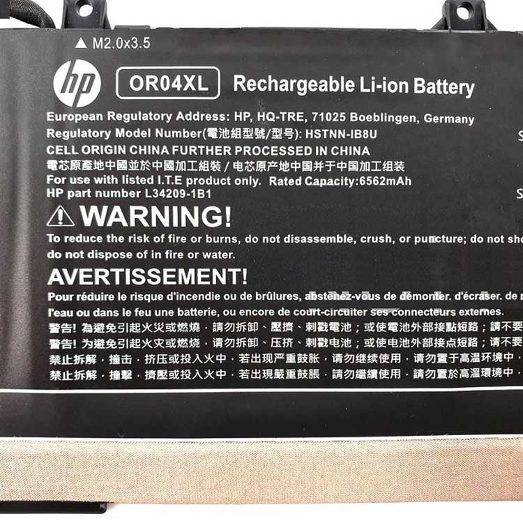 HP OR04XL Batterie