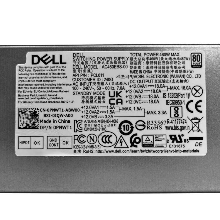 Dell Alienware Aurora R13 Caricabatterie / Alimentatore