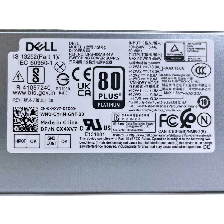 Dell OptiPlex 3000 MT Caricabatterie / Alimentatore